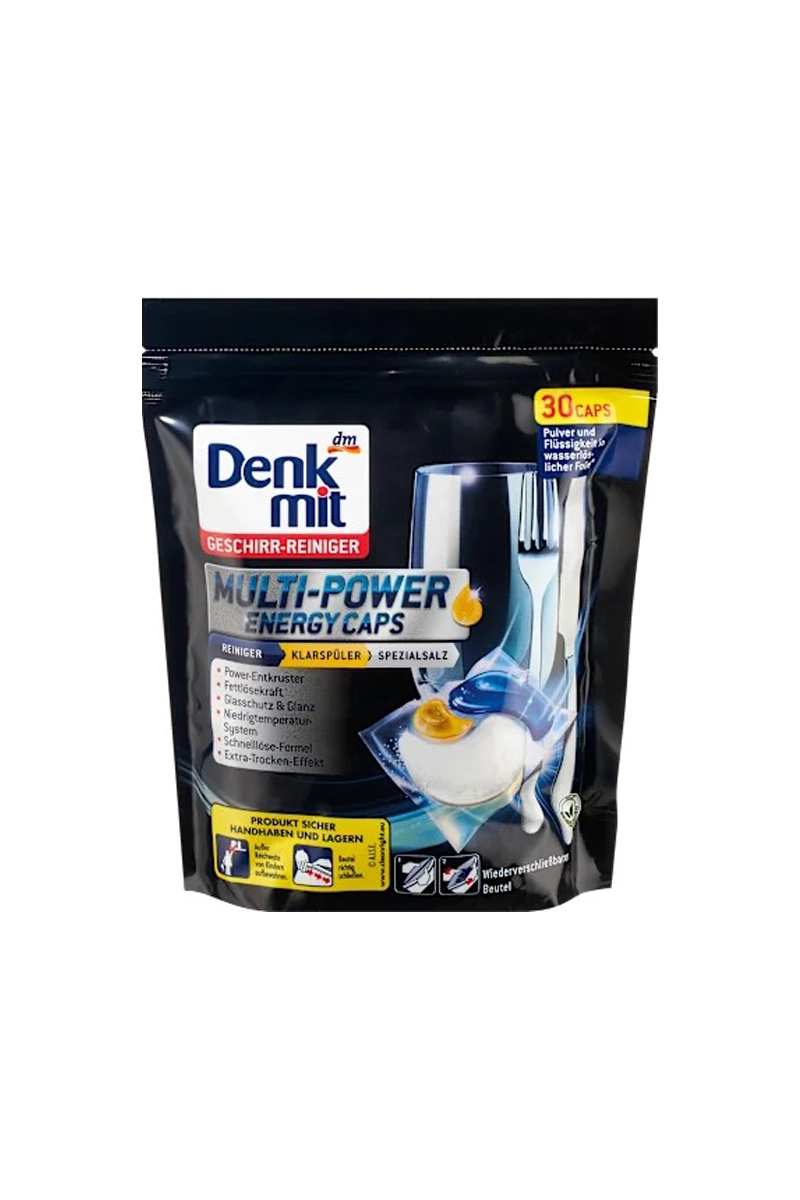 کپسول‌های چندمنظوره ماشین ظرفشویی دنک‌میت (Denkmit Multi-Power Energy Caps)