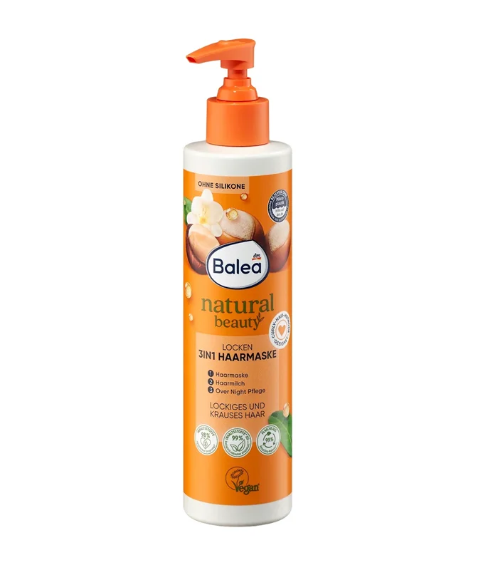 ماسک موی ۳ در ۱ مخصوص موهای فر باله آ (Balea Natural Beauty Locken 3in1)