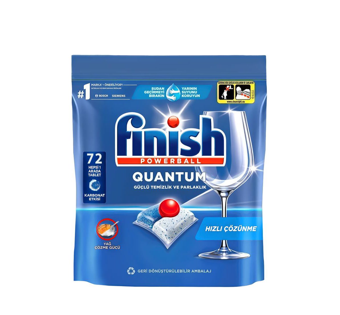 قرص ماشین ظرفشویی فینیش کوانتوم (Finish Quantum) ۷۲ عددی (به سفارش ترکیه)