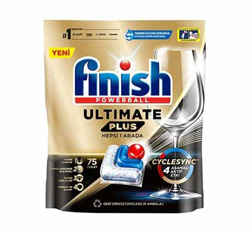 قرص ماشین ظرفشویی فینیش مدل التیمیت پلاس (Finish Ultimate Plus) ۷۵ عددی.ترکیه